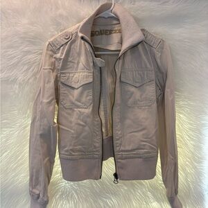 Squeeze Light Tan Zip-Up Jacket